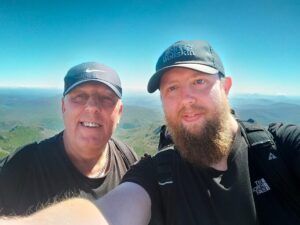 John & Son Top of Mt Snowdon
